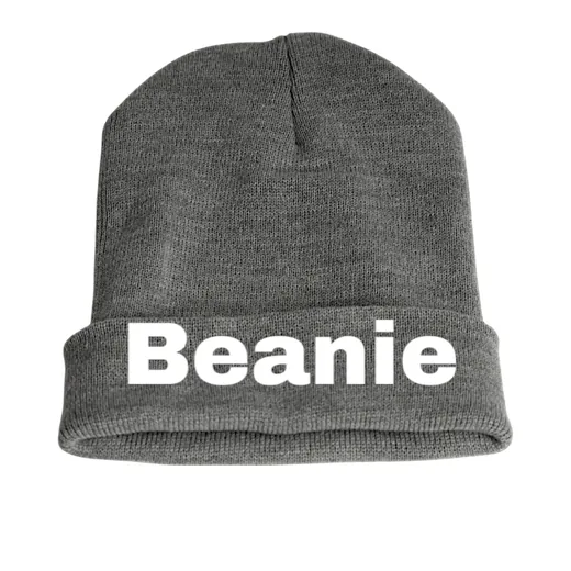 Grey cuffed beanie