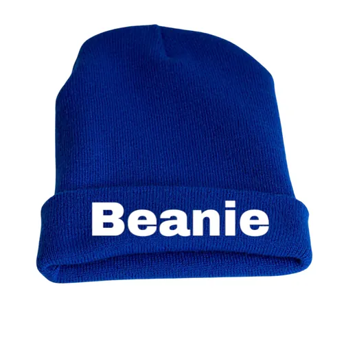 Royal blue cuffed beanie
